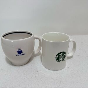 Starbucks SET of 2 classic coffee cups Barista from 2003 & 2015 logo cup tea mug